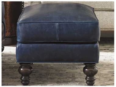 Tommy Bahama Kilimanjaro 22" Tangier Faux Leather Upholstered Ottoman TO727544