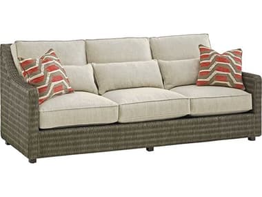 Tommy Bahama Cypress Point Hayes 89" Fabric Upholstered Sofa - Loose Back Rattan TO747033