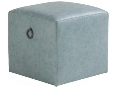 Tommy Bahama Ocean Breeze Jupiter 20" Leather Upholstered Ottoman TOLL775844