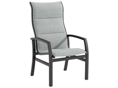 Tropitone Muirlands Padded Sling Aluminum High Back Dining Arm Chair TP162001PS
