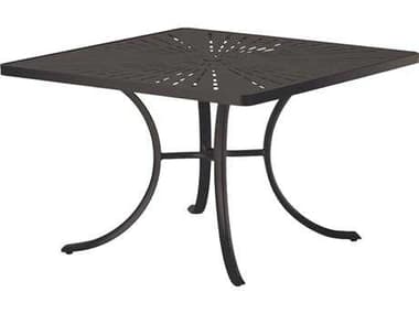 Tropitone La Stratta Aluminum 42'' Square Dining Table with Umbrella Hole TP1877SLU