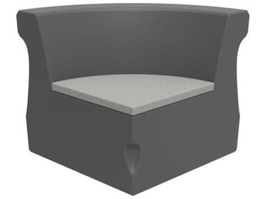 Tropitone Radius Marine Grade Polymer Curved Corner Lounge Chair with Seat Pad TP3B181005CC