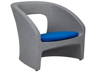 Tropitone Radius Marine Grade Polymer Resin Sand Lounge Chair with Seat Pad TP3B181305WT