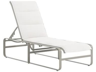 Tropitone Brasilia Padded Sling Aluminum Chaise Lounge with Arms TP422432PS