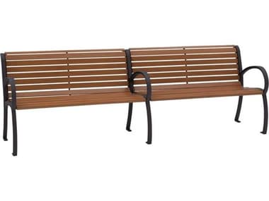 Tropitone District Aluminum 8' Bench Faux Wood Slat TP4B1622W0112