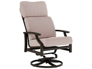Tropitone Marconi Cushion Aluminum High Back Swivel Rocker Dining Arm Chair TP542170