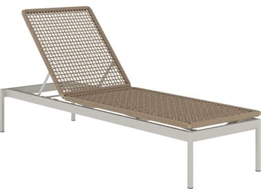 Tropitone Cabana Club Rope Aluminum Armless Chaise Lounge TP592433RP15