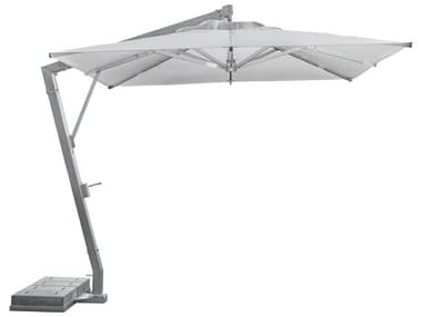Tropitone Cantilever Aluminum 10'' Square Crank Tilt Umbrella in Canvas Natural TP7AS010CKD