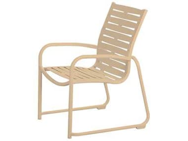 Tropitone Millennia Ribbon Segment Aluminum Stackable Dining Arm Chair TP9525RB