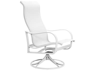 Tropitone Shoreline Sling Aluminum High Back Swivel Rocker Dining Arm Chair TP960270
