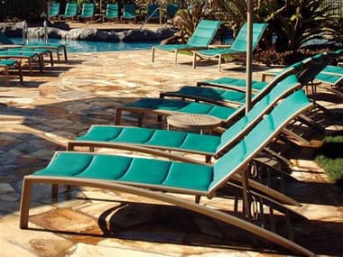 Tropitone South Beach Padded Sling Aluminum Lounge Set TPSOUTHBPLNGESET2