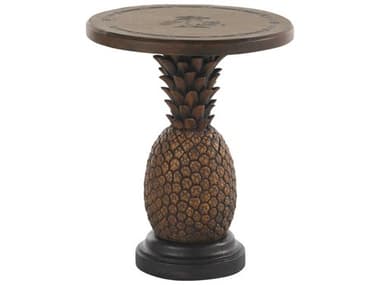 Tommy Bahama Outdoor Alfresco Living Aluminum Pineapple Table 18.75'' Round End Table TR3100200