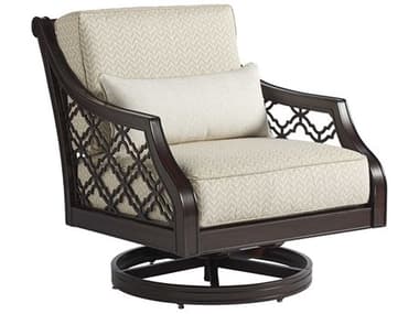 Tommy Bahama Outdoor Black Sands Cast Aluminum Cushion Swivel Rocker Lounge Chair TR323511SR41