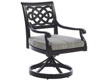 Tommy Bahama Outdoor Black Sands Cast Aluminum Cushion Swivel Rocker Dining Arm Chair TR323513SR41