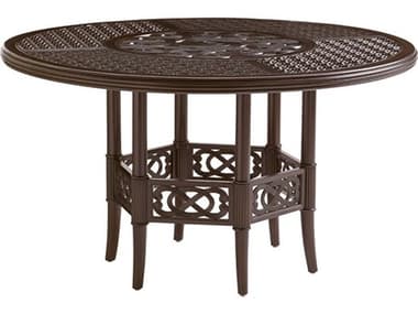 Tommy Bahama Outdoor Black Sands Cast Aluminum 54''Wide Round Dining Table TR3235875C