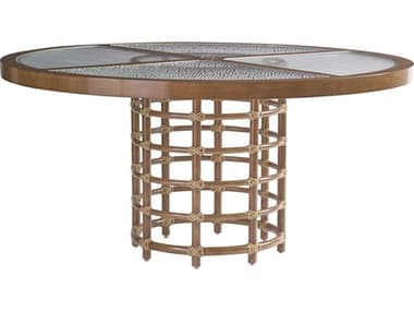 Tommy Bahama Outdoor Sandpiper Bay Aluminum Wicker Table Base for Round Dining Table TR3360870TB