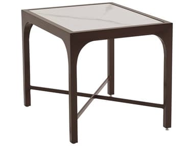 Tommy Bahama Outdoor Abaco Aluminum 28''W x 22''D Rectangular Stone Top End Table TR3420955