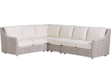 Tommy Bahama Outdoor Seabrook Aluminum Wicker Sectional Lounge Set TR343050S40