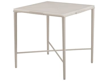 Tommy Bahama Outdoor Seabrook Aluminum 22'' Wide Square Glass Top End Table TR3430954C