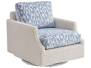 Tommy Bahama Outdoor Old Breeze Promenade Aluminum Wicker Swivel Glider Lounge Chair TR346011SG