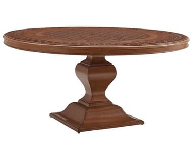 Tommy Bahama Outdoor Harbor Isle Aluminum 60'' Wide Round Dining Table TR3935875CT3935875TB