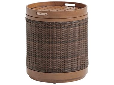 Tommy Bahama Outdoor Harbor Isle Wicker 20'' Wide Round Accent Table TR3935950