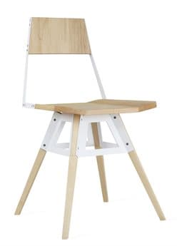 Tronk Design Clarke Collection White Side Dining Chair TROCLKMPLWH