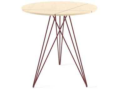 Tronk Design Hudson 18" Round Wood End Table TROHUDINL