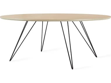 Tronk Design Williams Oval Wood Coffee Table TROWILCOFOVL