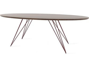 Tronk Design Williams Oval Wood Coffee Table TROWILCOFWALOVL