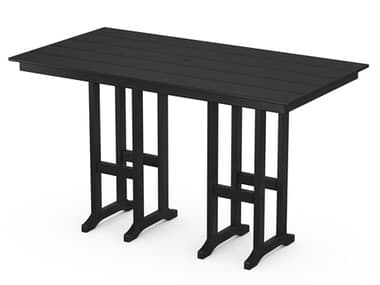 Trex® Outdoor Furniture™ Monterey Bay Recycled Plastic 72''W x 37''D Bar Table TRXTXFBT3772