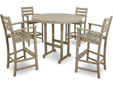 Trex® Outdoor Furniture™ Monterey Bay Recycled Plastic 5 Piece Bar Set TRXTXS1021