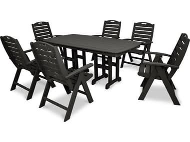 Trex® Outdoor Furniture™ Yacht Club Recycled Plastic 7 Piece Dining Set TRXTXS1031