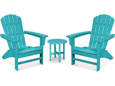 Trex® Outdoor Furniture™ Furniture Yacht Club Recycled Plastic 3 Piece Adirondack Lounge Set TRXTXS4571