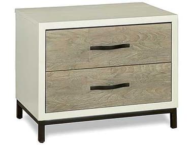 Universal Furniture The Spencer Bedroom Gray &amp; Parchment 2 Drawers Nightstand UF219350
