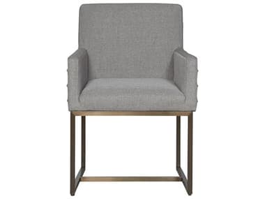 Universal Furniture Modern Cooper Gray Fabric Upholstered Arm Dining Chair UF643733