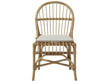 Universal Furniture Coastal Living Sanibel Bamboo Wood Natural Fabric Upholstered Side Dining Chair UF833622