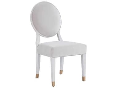 Universal Furniture Miranda Kerr Solid Wood White Fabric Upholstered Side Dining Chair UF956A636PRTA