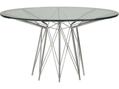 Universal Furniture Modern Axel 54" Round Glass Dining Table UF964757