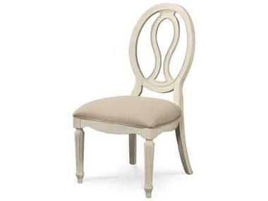 Universal Furniture Summer Hill Pierced Back Beige Fabric Upholstered Side Dining Chair UF987636RTA