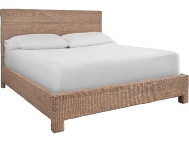 Universal Furniture Modern Farmhouse Natural Woven Hyacinth Queen Platform Bed UFU011310B
