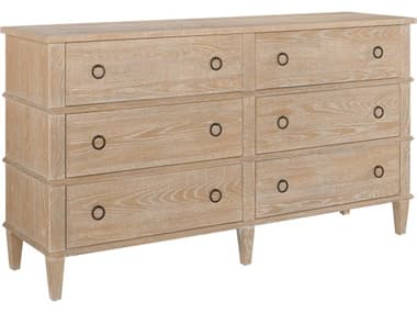 Universal Furniture Modern Farmhouse Rustic Natural Oak Six-Drawers Double Dresser UFU011D040