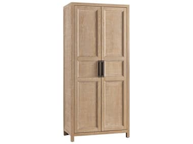 Universal Furniture Modern Farmhouse Rustic Natural Oak Morgan Utility Cabinet UFU011D674