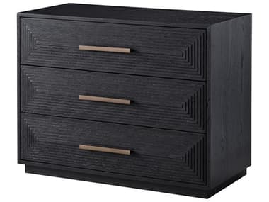 Universal Furniture Modern Farmhouse Collins 38" Wide Charcoal Black Solid Wood Accent Chest UFU011F360