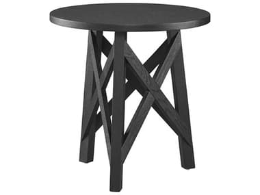Universal Furniture Modern Farmhouse Charcoal 24'' Wide Round End Table UFU011F827