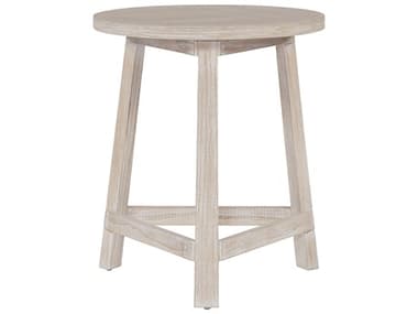 Universal Furniture Getaway 22" Round Wood Sea Oat End Table UFU033827