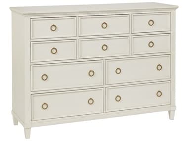 Universal Furniture Getaway Bondi Beach 58" Wide 10-Drawers White Poplar Wood Dresser UFU033A050