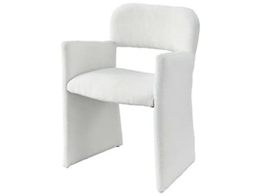 Universal Furniture Tranquility Morel White Fabric Upholstered Arm Dining Chair UFU195635