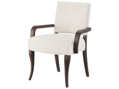 Universal Furniture Erinnv Arcata White Fabric Upholstered Arm Dining Chair UFU225B737P
