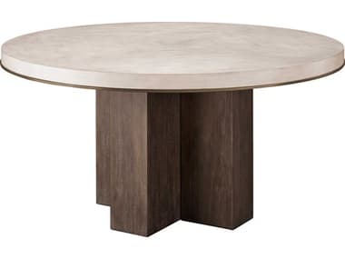 Universal Furniture Erinnv X Topanga 60" Round Wood Silver Fox Walnut Dining Table UFU225B757